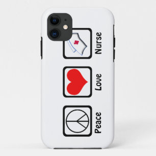 Vrede, liefde, zure symbolen iPhone 11 hoesje