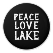 VREDE - LIEVER - LATER - LAK | KERAMISCHE KNOP (Voorkant)