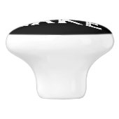 VREDE - LIEVER - LATER - LAK | KERAMISCHE KNOP (Zijkant)