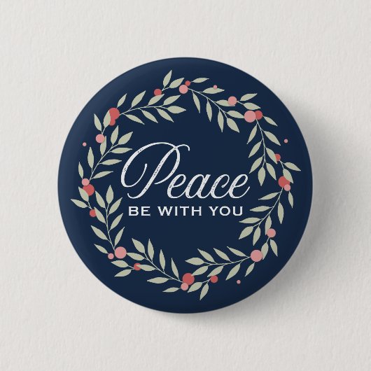 Vrede met je adem ronde button 5,7 cm (Voorkant)