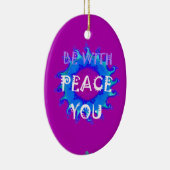 Vrede met jou keramisch ornament (Rechts)