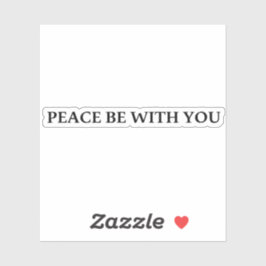 Vrede met jou sticker