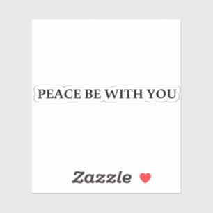 Vrede met jou sticker