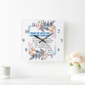 Vrede met jou vierkante klok (Huis)