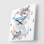 Vrede met jou vierkante klok (Hoek)