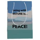 Vrede met Natuur is vrede Medium Cadeauzakje (Voorkant)