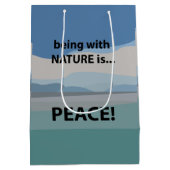 Vrede met Natuur is vrede Medium Cadeauzakje (Achterkant)