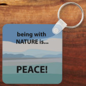 Vrede met Natuur is vrede Sleutelhanger (Achterkant)