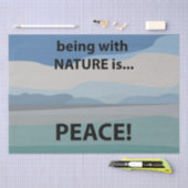 Vrede met Natuur is vrede Tissuepapier (Craft)