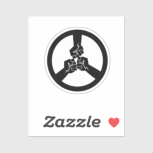 Vrede na de oorlog sticker