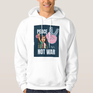 Vrede niet oorlog hoodie