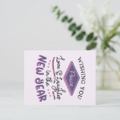 Vrede Nieuwjaar Gewenst Feestdagenkaart (Staand voorkant)