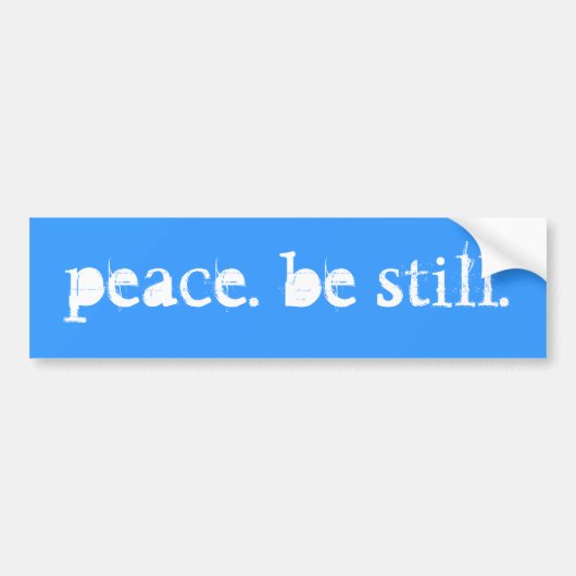 vrede. nog steeds. bumpersticker (Voorkant)