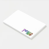 vrede nu post-it® notes (Schuin)