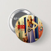 Vrede nu ronde button 5,7 cm (Voorkant /achterkant)