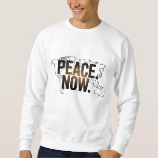 "VREDE. NU." T-shirt met wereldkaart