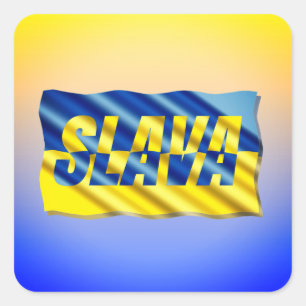 VREDE: Oekraïne vrijheid voor Oekraïne Vierkante Sticker