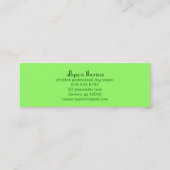 Vrede onder vrienden mini visitekaartje (Achterkant)