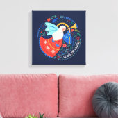 Vrede op aarde Angel Design Canvas Afdruk (Insitu (Woonkamer))