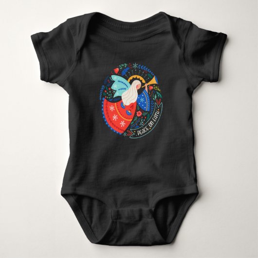 Vrede op aarde Angel Design Romper (Voorkant)