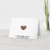 Vrede op Aarde Angel Feestdagen Kaart (Achterkant)