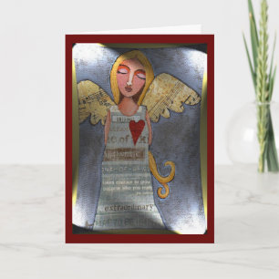 Vrede op Aarde Angel - Kerst wenskaart Feestdagen Kaart