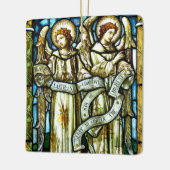 Vrede op aarde Angels kerstversiering Keramisch Ornament (Links)