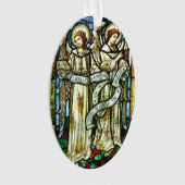 Vrede op aarde Angels kerstversiering Ornament (voorkant)