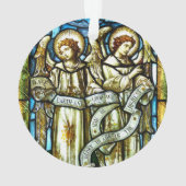 Vrede op aarde Angels kerstversiering Ornament (achterkant)