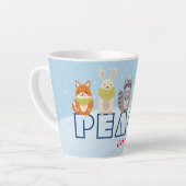 Vrede op aarde-bossen latte mok (Linkerhoek)