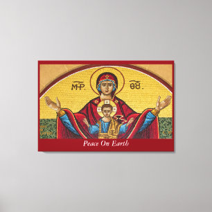 Vrede op aarde canvas afdruk