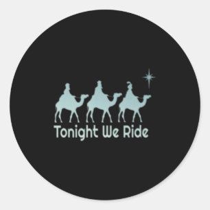 Vrede Op Aarde Christelijk Geloof Grappig Vintage Ronde Sticker