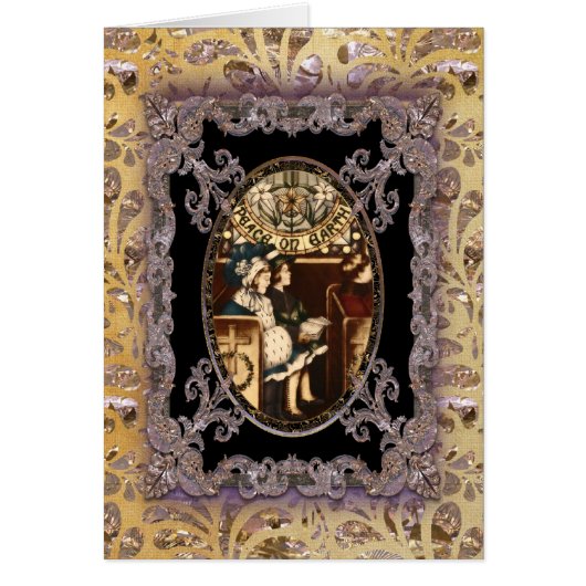 Vrede op aarde Christelijk Victoriaans kerstfeest (Voorkant)