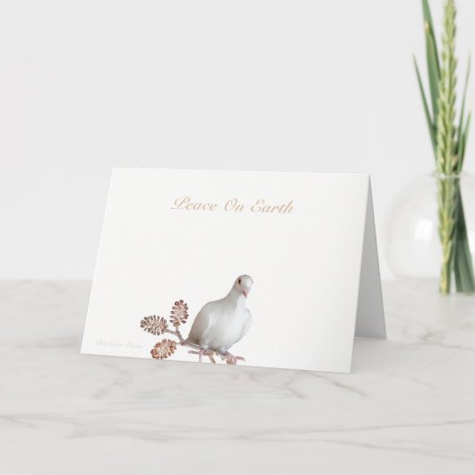 Vrede op aarde: de kracht van liefde feestdagen kaart (Voorkant)