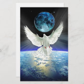 Vrede op aarde Dove of Peace Briefpapier (Voorkant / Achterkant)