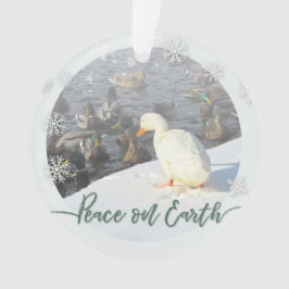 Vrede op Aarde Duck Ornament