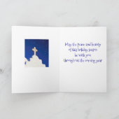 Vrede op aarde feestdagen kaart (Binnen)