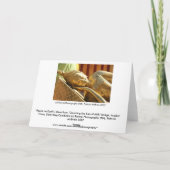 "Vrede op Aarde" Feestdagen Kaart (Achterkant)