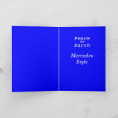 Vrede op aarde feestdagen kaart (Binnen)