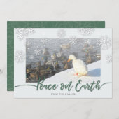 Vrede op aarde feestdagenkaart (Voorkant / Achterkant)