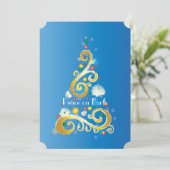 Vrede op aarde feestdagenkaart (Staand voorkant)