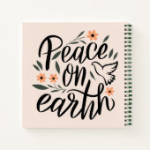 Vrede op Aarde Floral Design Notitieboek (Achterkant)