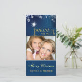 Vrede op aarde fotokaart sjabloon (Staand voorkant)