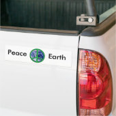 Vrede op aarde, groen bumpersticker (Op Truck)