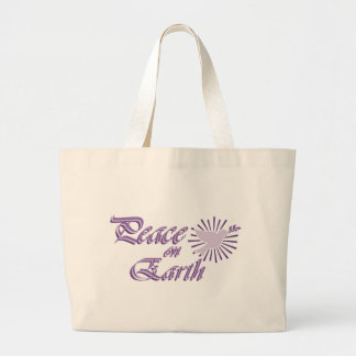 Vrede op aarde grote tote bag