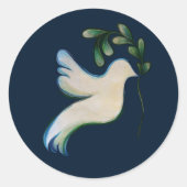 Vrede op Aarde Hoop Ronde Sticker (Voorkant)