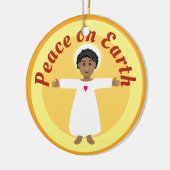 Vrede op aarde Jezus en kinderen Keramisch Ornament (Links)