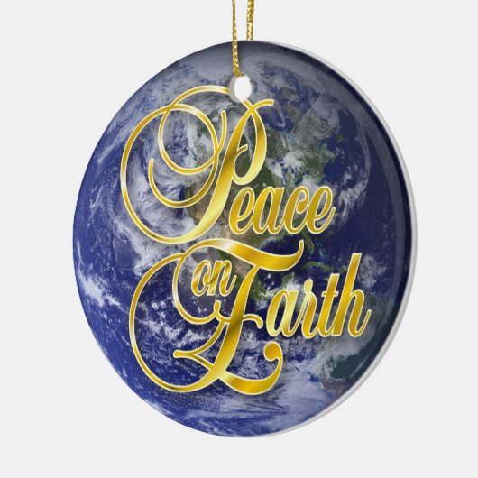 Vrede op aarde John 14:27 Keramisch Ornament (Links)