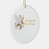 vrede op aarde keramisch ornament (Rechts)