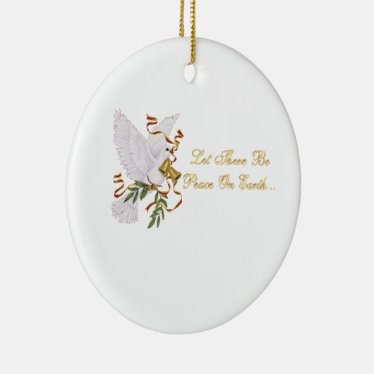 vrede op aarde keramisch ornament (Rechts)